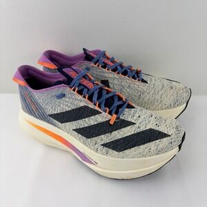 Adidas Adizero Prime X Strung Gray Navy Running Shoes Men's US 7.5